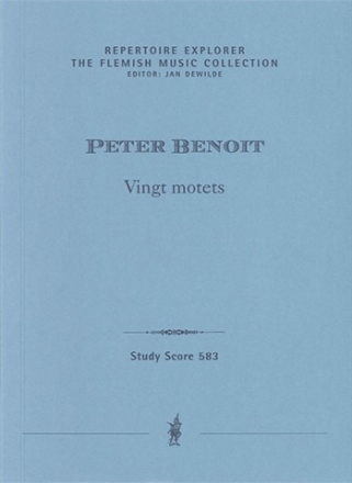 Benoit, Peter Vingt motets fr Gesang und Orgel Studienpartitur