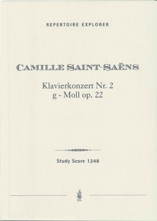 Konzert g-Moll Nr.2 op.22 fr Klavier und Orchester Studienpartitur