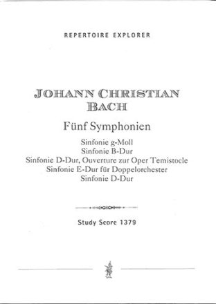 5 Sinfonien fr Orchester Studienpartitur