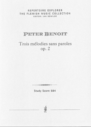 Benoit, Peter Trois mlodies sans paroles, op. 2  STP