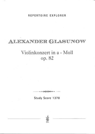 Glazunov, Alexander Violinkonzert in a - Moll, op. 82  STP