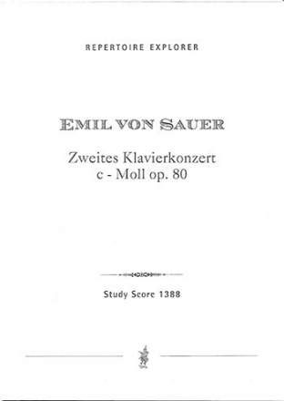 Konzert c-Moll Nr.2 op.80 fr Klavier und Orchester Studienpartitur