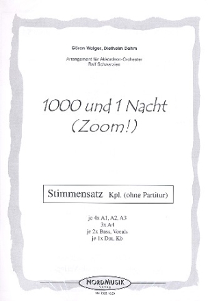 1001 Nacht fr Akkordeon-Orchester Stimmensatz