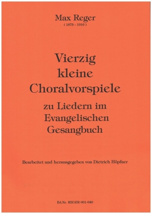 40 kleine Choralbearbeitungen fr Orgel