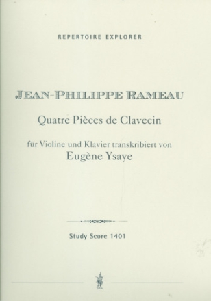 4 Pices de clavecin fr Violine und Klavier Stimmen