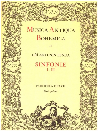 Sinfonie nos. 1-3 per orchestra di camera partitura e parti