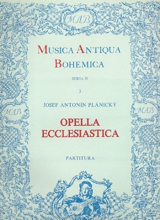 Opella ecclesiastica fr Soli und Orchester Partitur