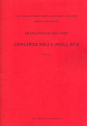 Konzert c-Moll Nr.1 op.8 fr Horn und Orchester Partitur