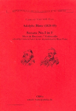 Sonata No.1 F-Dur fr Horn und Fagott (Violoncello) 2 Spielpartituren