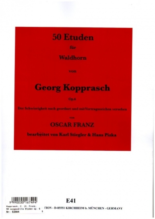 50 Etuden op.6 fr Waldhorn