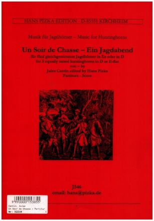 Un Soir de Chasse - Ein Jagdabend fr 5 gleiche Jagdhrner in Es (D) Partitur und Stimmen