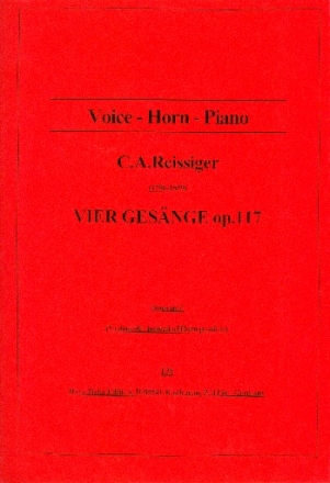 4 Gesnge op.117 fr Sopran, Horn oder Violoncello und Klavier