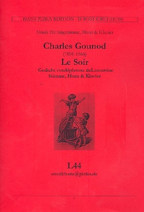 Le soir fr Gesang, Horn (Klarinette) und Klavier Stimmen