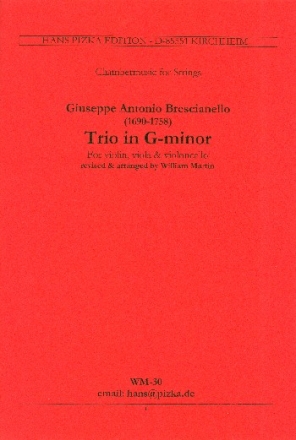 Trio g-Moll fr Violine, Viola und Violoncello Partitur und Stimmen