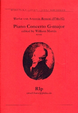 Concerto in G Major for piano and orchestra score