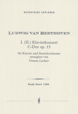 Konzert C-Dur op.15 Nr.1 fr Klavier und Streichorchester Studienpartitur