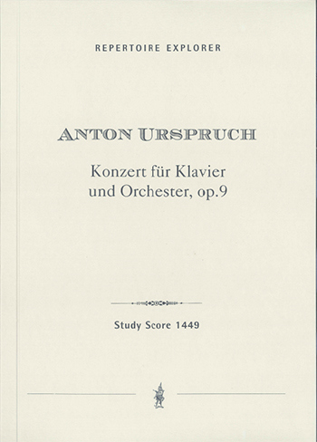 Konzert op.9 fr Klavier und Orchester Studienpartitur