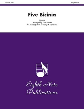 Various (Arr, Don Sweete) Five Bicinia Trp | Hrn | Pos