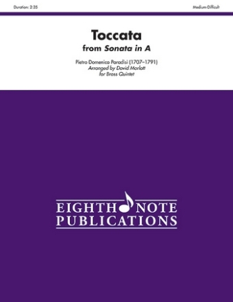 Pietro Domenico Paradisi (Arr, David Marlatt) Toccata from Sonata in A 2 Trp | Hrn | Pos | Tub