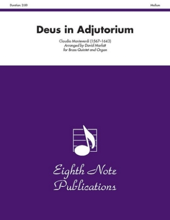 Deus in adjutorium for 2 trumpets, horn, trombone, tuba and organ score and parts