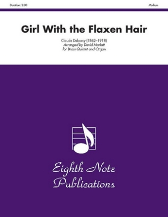 Girl with the flaxen Air for 2 trumpets, horn, trombone, tuba and organ parts