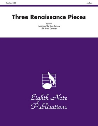 Various (Arr, Don Sweete) Three Renaissance Pieces 2 Trp | Hrn | Pos