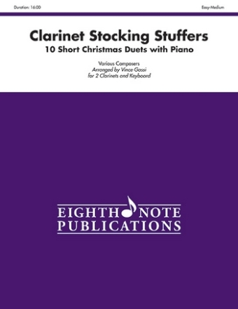 Clarinet Stocking Stuffers for 2 clarinets and keyboard