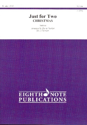 Just for two - Christmas for 2 wind instruments clarinet score