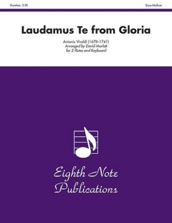 Antonio Vivaldi (Arr, David Marlatt) Laudamus Te from Gloria 2 Fl | Key