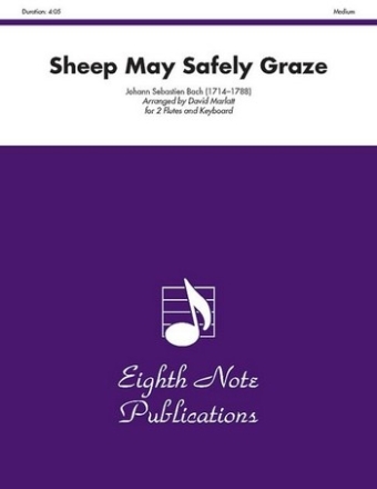 Johann Sebastian Bach (Arr, David Marlatt) Sheep May Safely Graze 2 Fl | Key