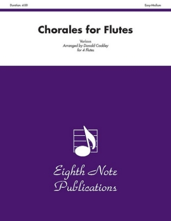 Various (Arr, Donald Coakley) Chorales for Flutes 4 Fl