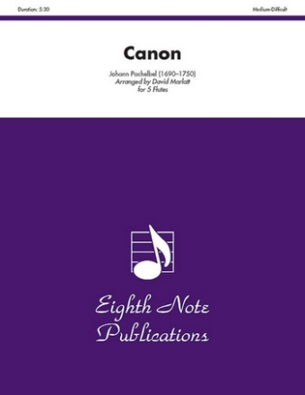 Canon for 5 flutes score and parts