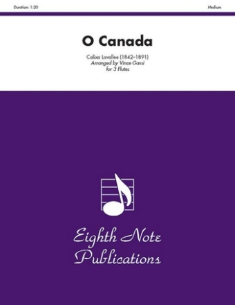 O Canada for 3 flutes score and parts