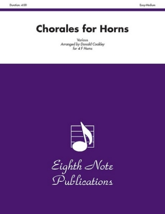 Various (Arr, Donald Coakley) Chorales for Horns 4 Hrn