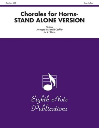 Various (Arr, Donald Coakley) Chorales for Horns-STAND ALONE VERSION 4 Hrn