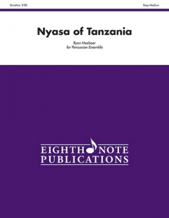 Nyasa of Tanzania for percussion ensemble (5 players) score and parts