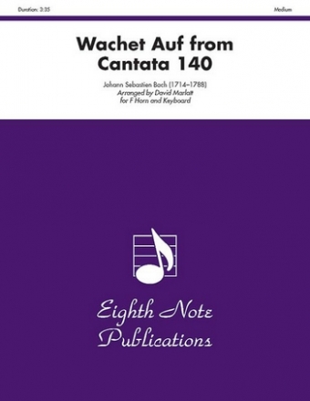 Wachet Auf from Cantata no.140 for horn and keyboard