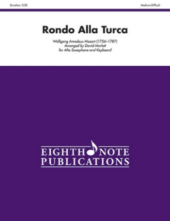 Rondo alla turca KV331 for alto saxophone and piano