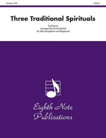 3 Traditional Spirituals for alto saxophone and piano