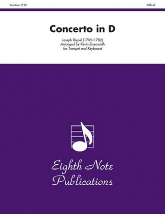 Concerto in D major for trumpet and strings score and parts