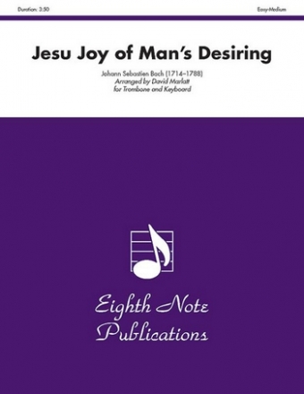 Johann Sebastian Bach (Arr, David Marlatt) Jesu Joy of Mans Desiring Pos | Key