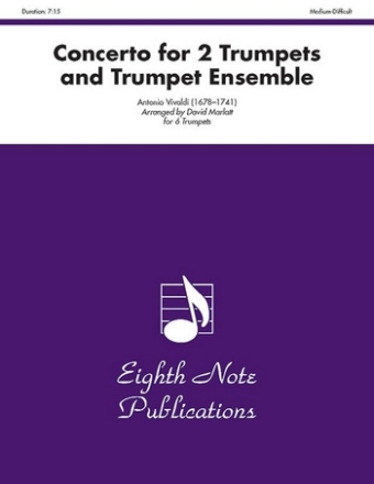 Concerto for 2 Trumpets and Strings for 2 trumpets solo and 4 trumpets score and parts