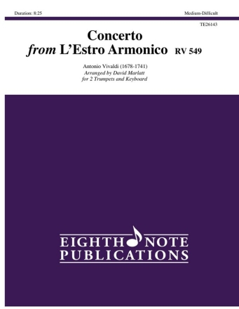 Antonio Vivaldi (Arr, David Marlatt) Concerto from LEstro Armonico  RV 549 2 Trp | Key