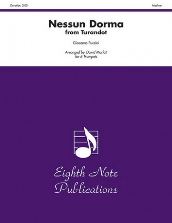 Nessun dorma for 6 trumpets score and parts