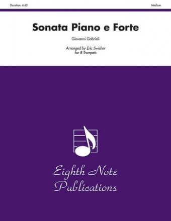 Sonata Piano e Forte for 8 trumpets score and parts