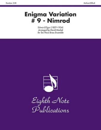 Edward Elgar (Arr, David Marlatt) Enigma Variation # 9 - Nimrod 4 Trp | Hrn | 4 Pos | Tub