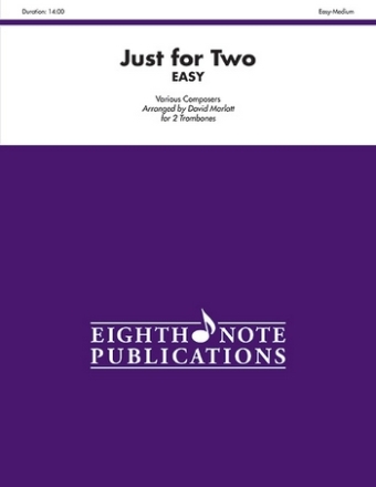 Just for two - easy for 2 wind instruments trombone score