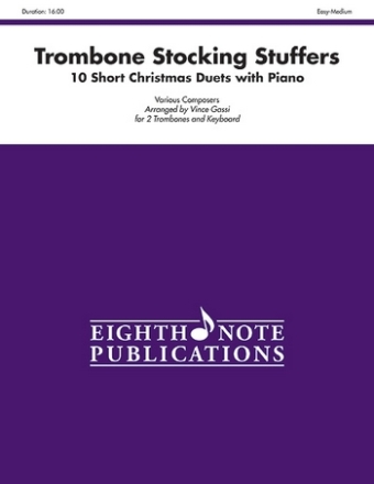 Various Composers (Arr, Vince Gassi) Trombone Stocking Stuffers - 10 Short Christmas Duets with Piano 2 Pos | Key