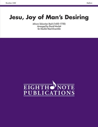 Johann Sebastian Bach (Arr, David Marlatt) Jesu Joy of Man's Desiring Ob | EH | Ob-am | Fag