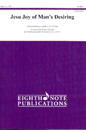 Jesu Joy of Man's Desiring for flexible 5-part woodwind ensemble score and parts